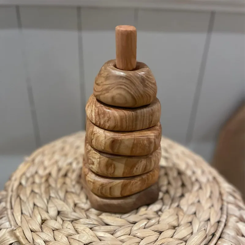 Natural Wooden Stacker